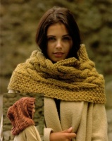 Knitting Pattern - Wendy 5750 - Serenity Super Chunky - Hooded Snood & Over Sized Cowl